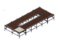 Conveyor for large units