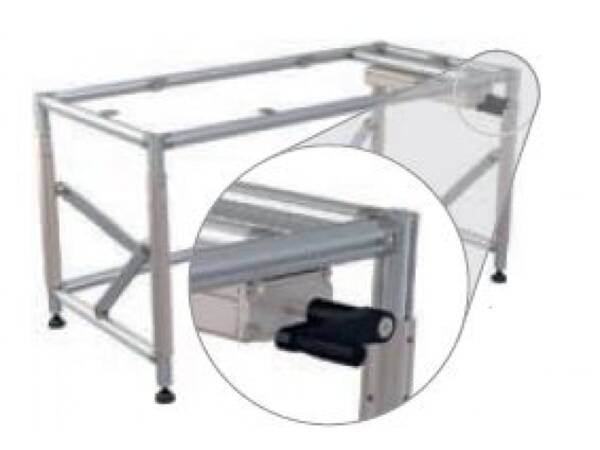 height adjustment FL Table seat, 4-feet, crank