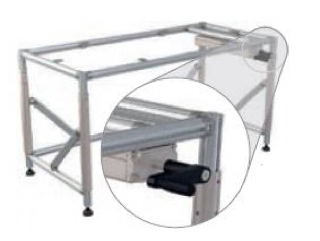 height adjustment FL Table seat, 4-feet, crank