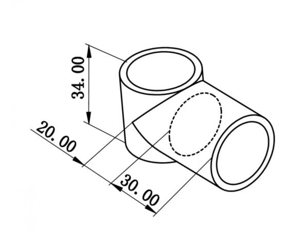 Plastic T-joint