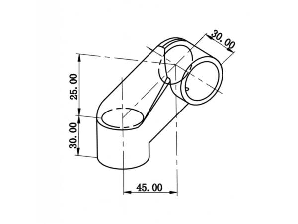 Plastic left corner joint
