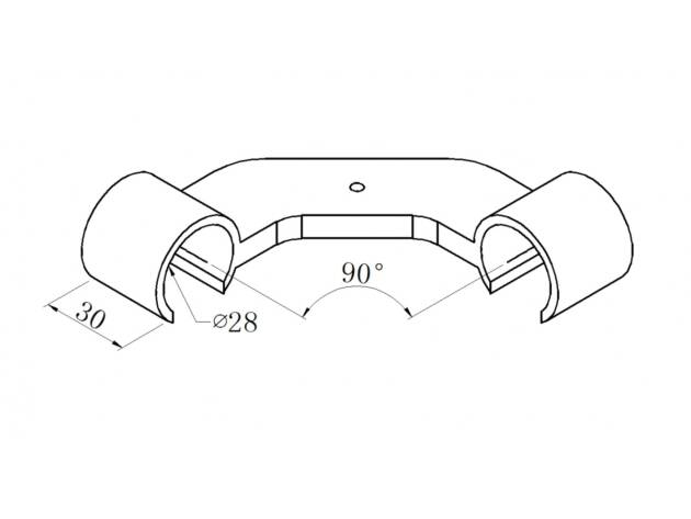 Black ABS corner clamp