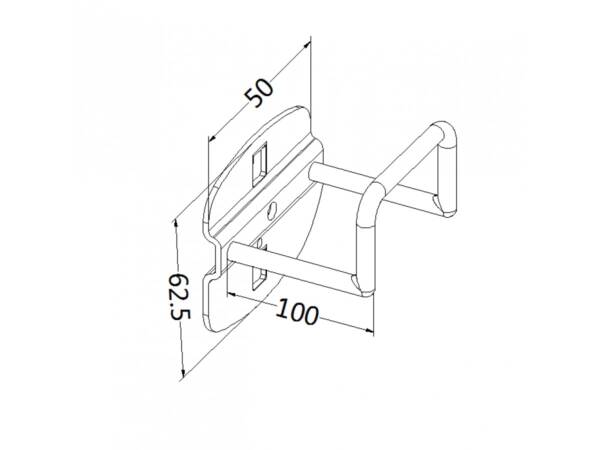 Workbench holder, model 10, length 100mm