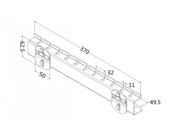 Screwdriver holder, model 15, length 390mm