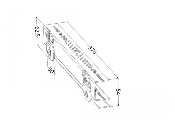Drill holder, model 16, length 390mm