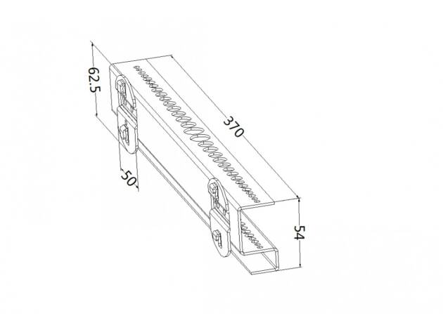 Drill holder, model 16, length 390mm
