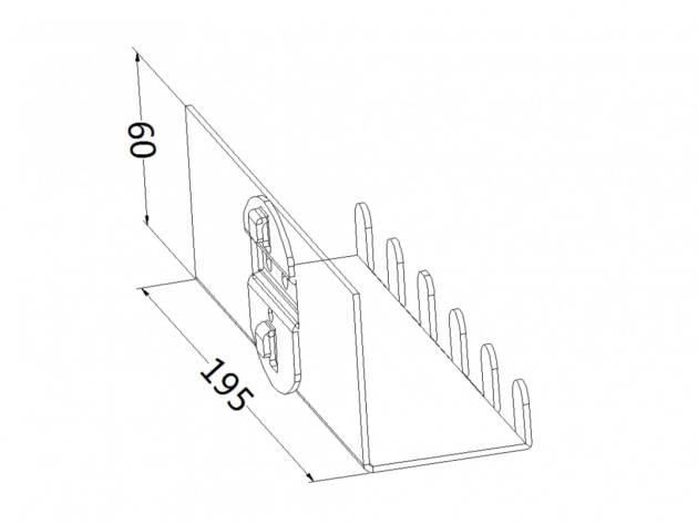 Bit holder, model 17, length 195mm