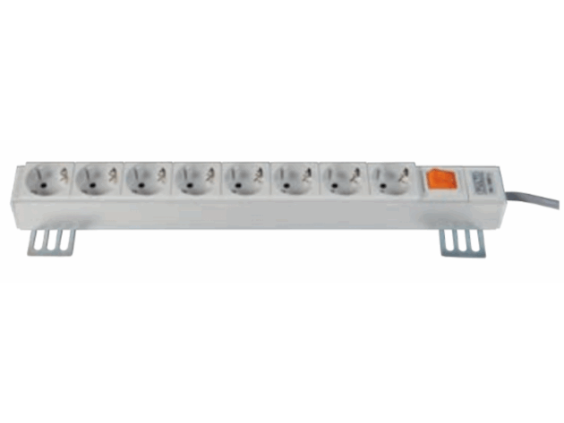 Power strips with 8 Schuko plug sockets