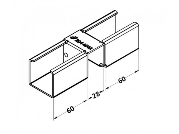 Connection bracket 40mm
