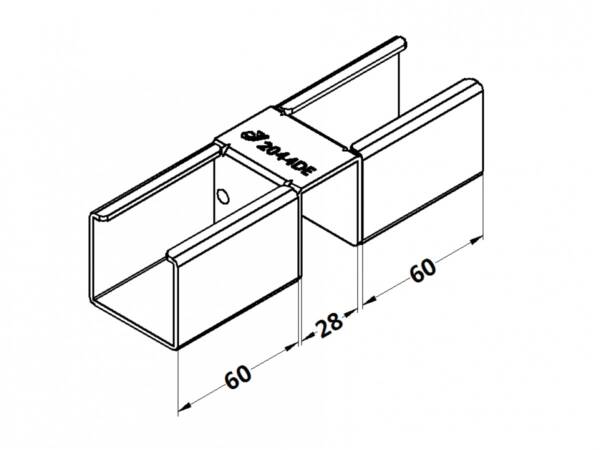 Connection bracket 40mm