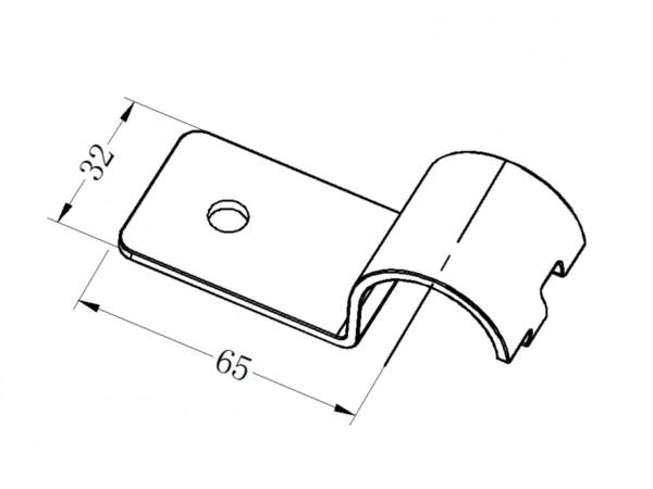 Fixation joint B, black