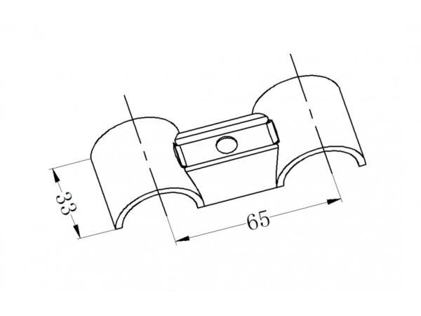 Connection joint, black