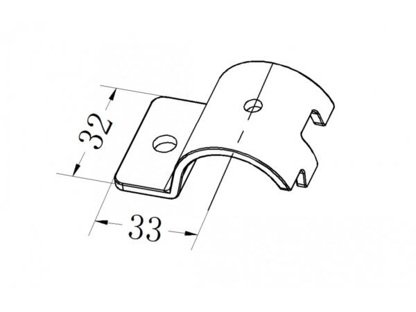 Fixation joint A, black