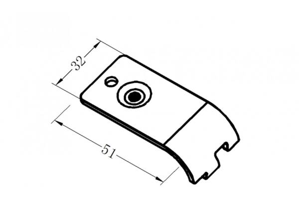 Fixation joint B, black