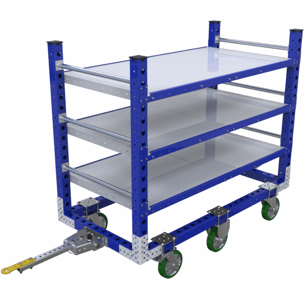Etagewagen Q-007-1424 met 3 lades - 1680x840mm - xxxkg