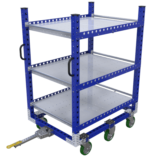 Etagewagen Q-100-0609 met 3 lades - 1400x1040mm
