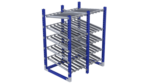 Doorrolstelling met 4 niveau's en retour Q-100-0846 - 1610x1190mm - 750kg