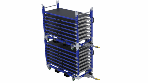 Etagewagen Q-100-1805 met 7 uitschuifbare lades - 1890x840mm - 630kg