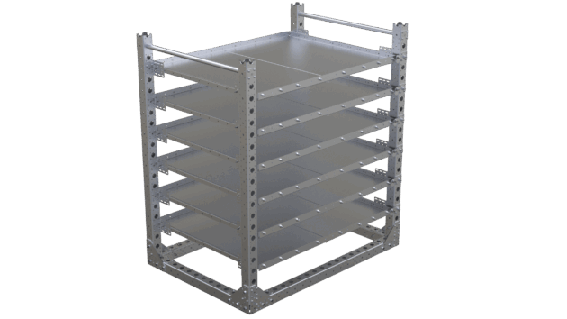 Legbordstelling LF-100-1965 met 6 uitschuifbare lades - 1400x980mm - 408kg