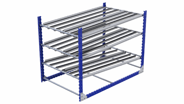 Doorrolsstelling met 2 niveau's en retour Q-100-2624 - 1260x2030mm - 300kg