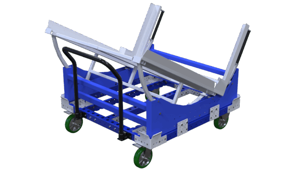 Doorrolstelling op wielen met 3 niveau's en retour Q-100-2723 - 1890x1260mm - 362kg