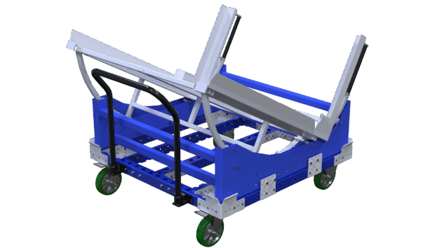Doorrolstelling op wielen met 3 niveau's en retour Q-100-2723 - 1890x1260mm - 362kg