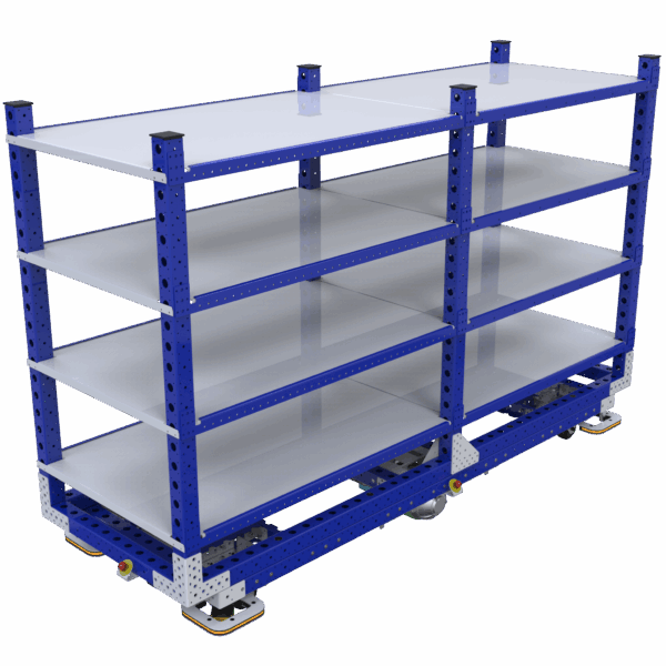 AGV etagewagen Q-100-3507 met 4 lades -2520x910mm - 453kg