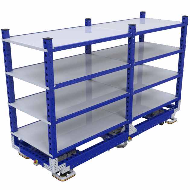 AGV etagewagen Q-100-3507 met 4 lades -2520x910mm - 453kg