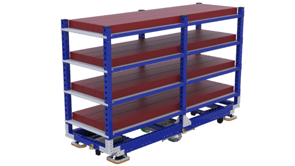 AGV etagewagen Q-100-3507 met 4 lades -2520x910mm - 453kg