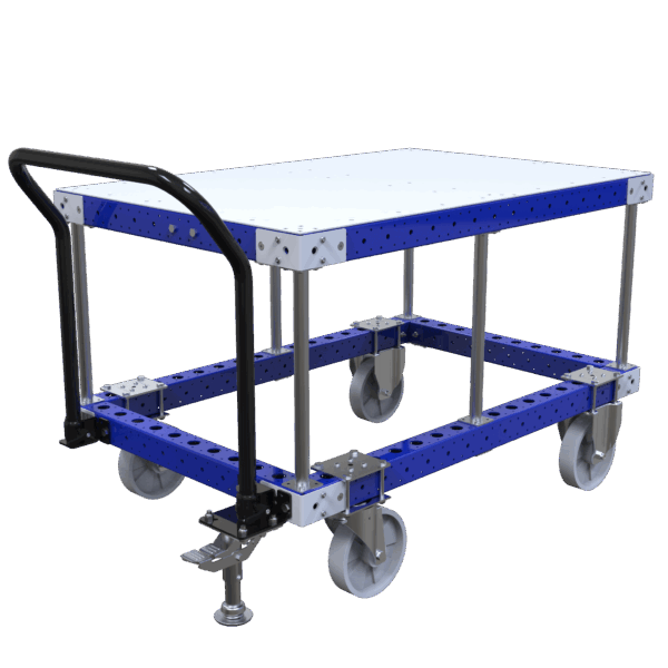 Plateauwagen verhoogd Q-100-4308 - 1260x840mm - 500kg