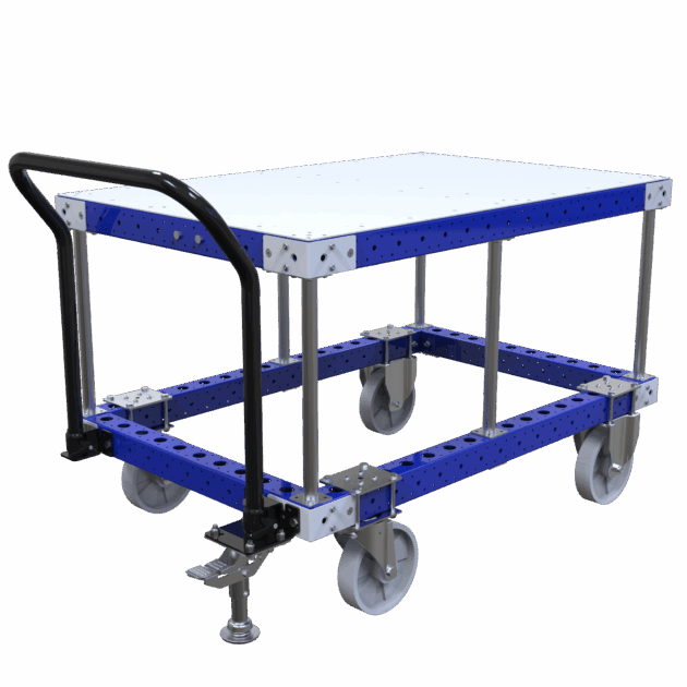 Plateauwagen verhoogd Q-100-4308 - 1260x840mm - 500kg
