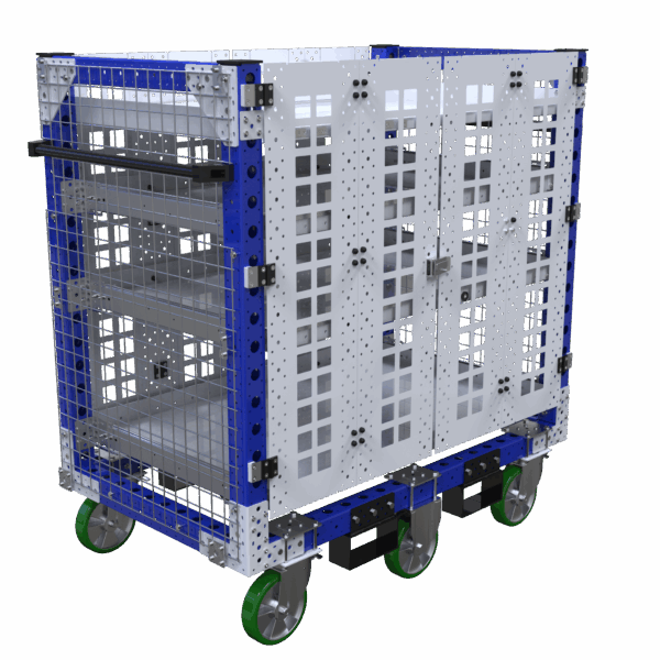 Etagewagen Q-100-5052 met 4 uitschuifbare lades - 1400x840mm - 600kg