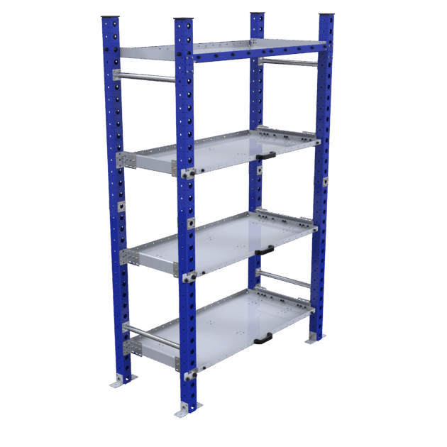 Legbordstelling LF-100-5565 met 4 (uitschuifbare) lades - 1400x630mm - 600kg