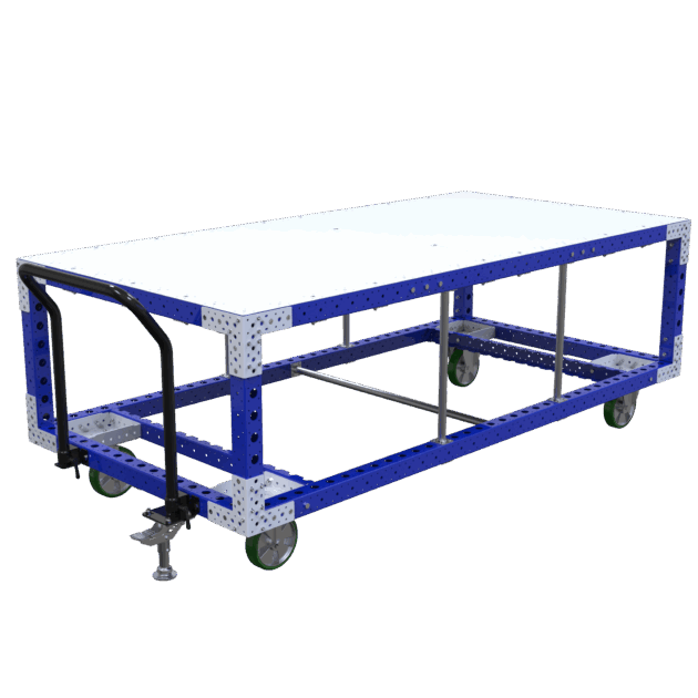 Plateauwagen verhoogd of tafelkar Q-100-6339 - 2520x1260mm - 1200kg