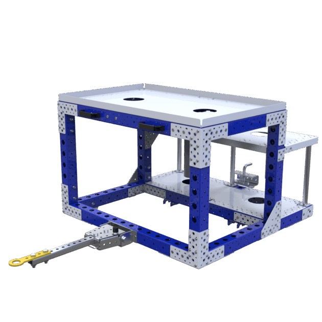 Kitting kar tandwielen en assen Q-100-7271 - 1000x1000mm - 750kg