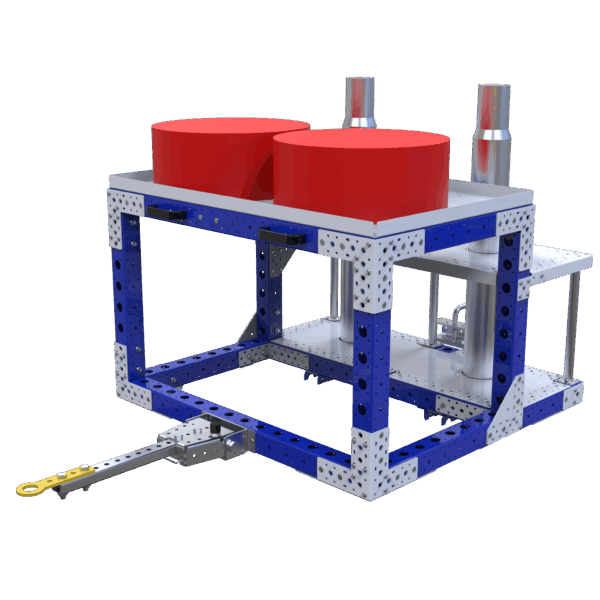 Kitting kar tandwielen en assen Q-100-7271 - 1000x1000mm - 750kg