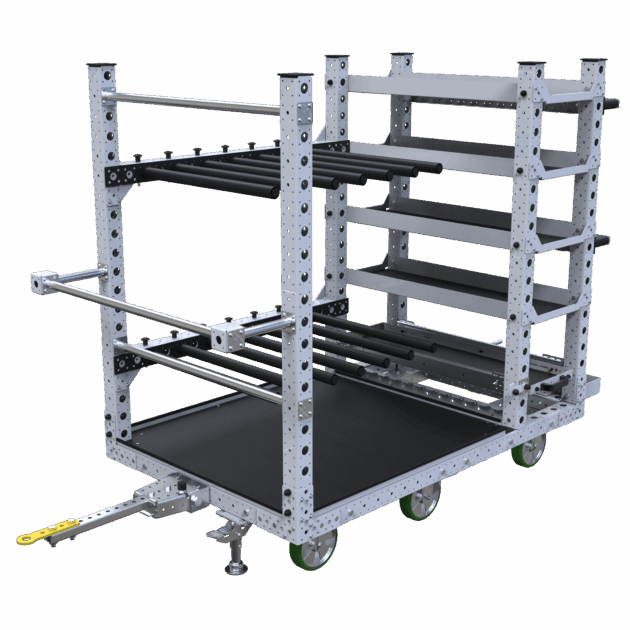Kittingkar met lades en hangers Q-100-8324 - 1680x1050mm - xxxkg