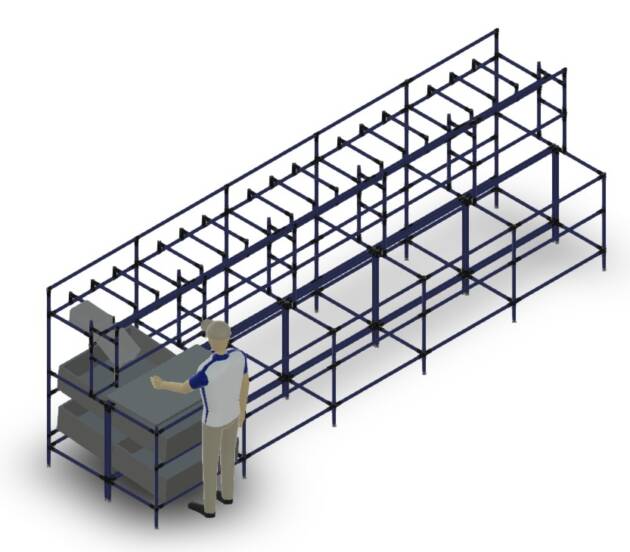 Assemblage lijn met FIFO supply LF001 - 5000x1200mm