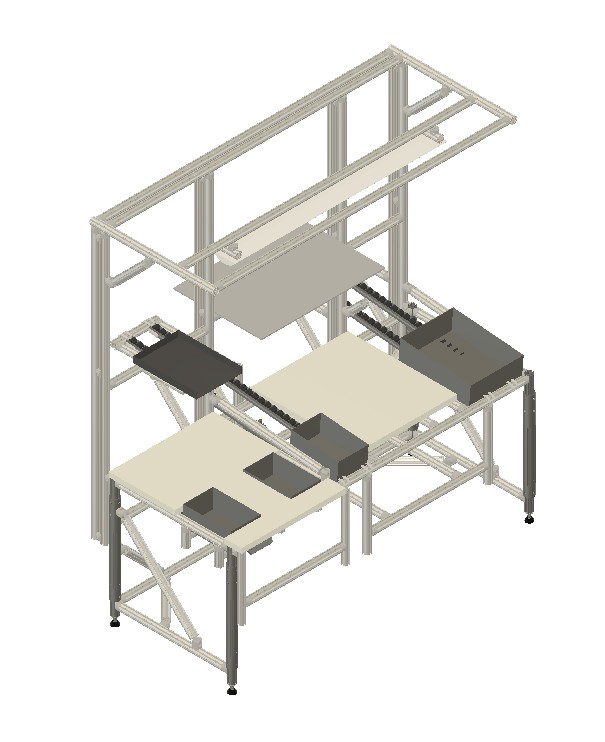 Elektrisch verstelbare werktafel met ergonomische onderdeel toelevering - 1700x900mm - 300kg