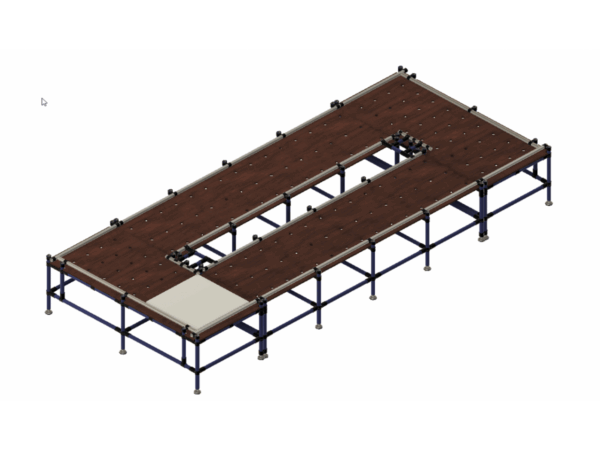 Assemblage conveyor met kogelpotten LF034 -