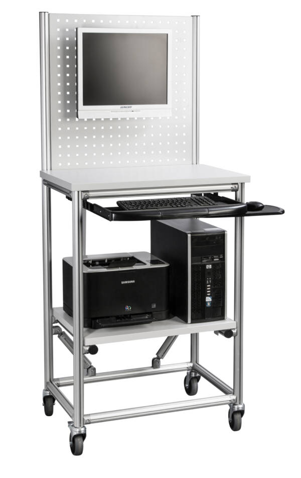 ESD PC trolley met perfo paneel LF21170198-09E - 770x550mm - 200kg