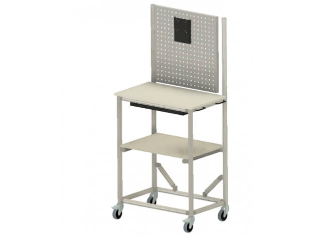 PC trolley met perfo paneel LF21170198-09E - 770x550mm - 200kg