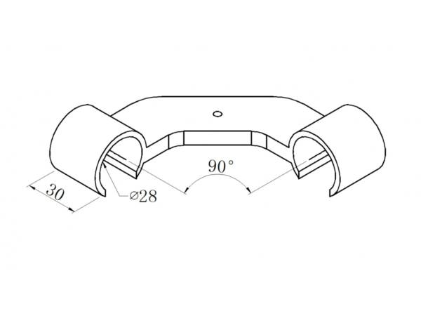 Black ABS corner clamp