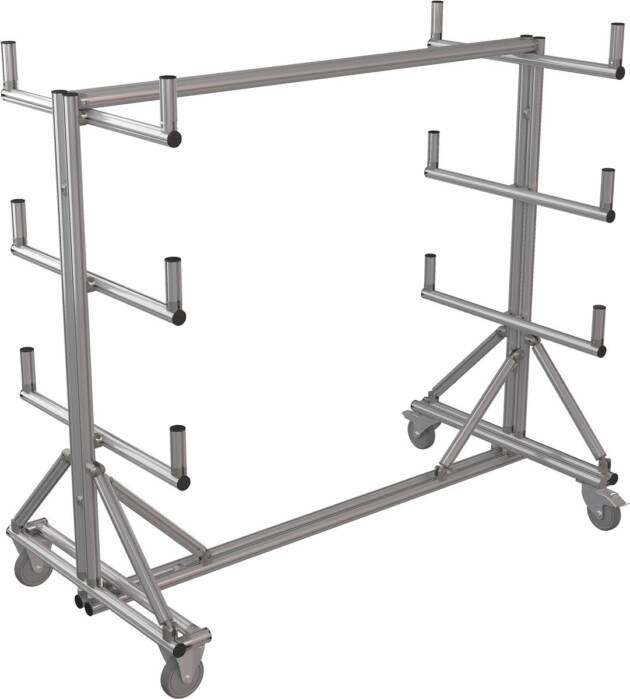 Draagarmkar - dubbelzijdig 6 posities - 1750x890x1600mm - 700kg