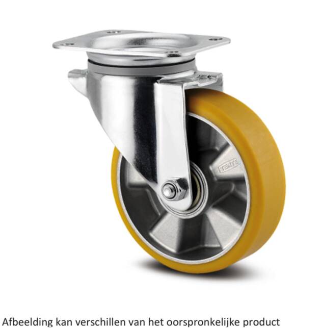 Zwenkwiel - TENTE 3470ITP200P63 - polyurethaan - dia 200mm - max 350 kg - 00300946