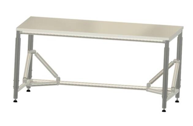 Manueel verstelbare werktafel LF214FLS1060HVSTM - 1000x600mm - 300kg