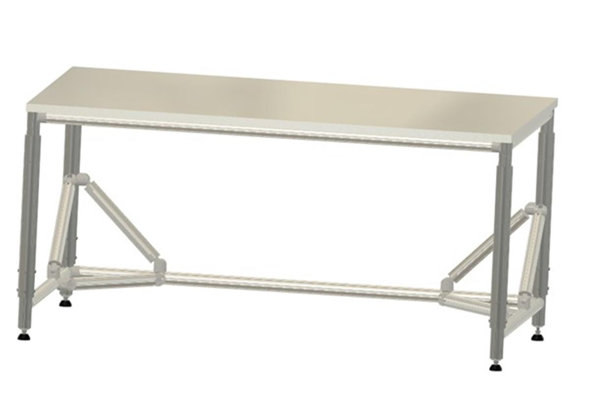 Manueel verstelbare werktafel LF214FLS1060HVSTK - 1000x600mm - 300kg