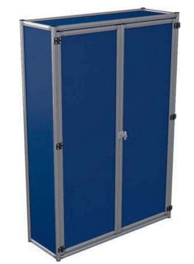 Folding door cabinet