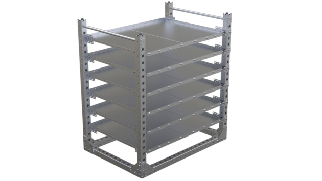Legbordstelling LF-100-1965 met 6 uitschuifbare lades - 1400x980mm - 408kg