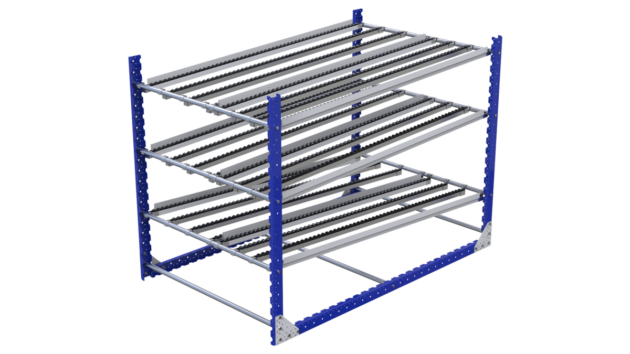 Doorrolsstelling met 2 niveau's en retour LF-100-2624 - 1260x2030mm - 300kg